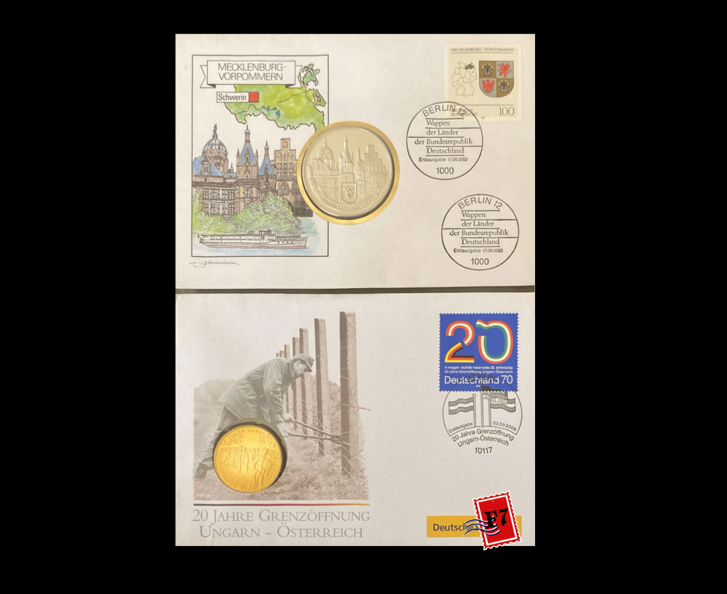 FDC WITH COIN GERMAN SET 8