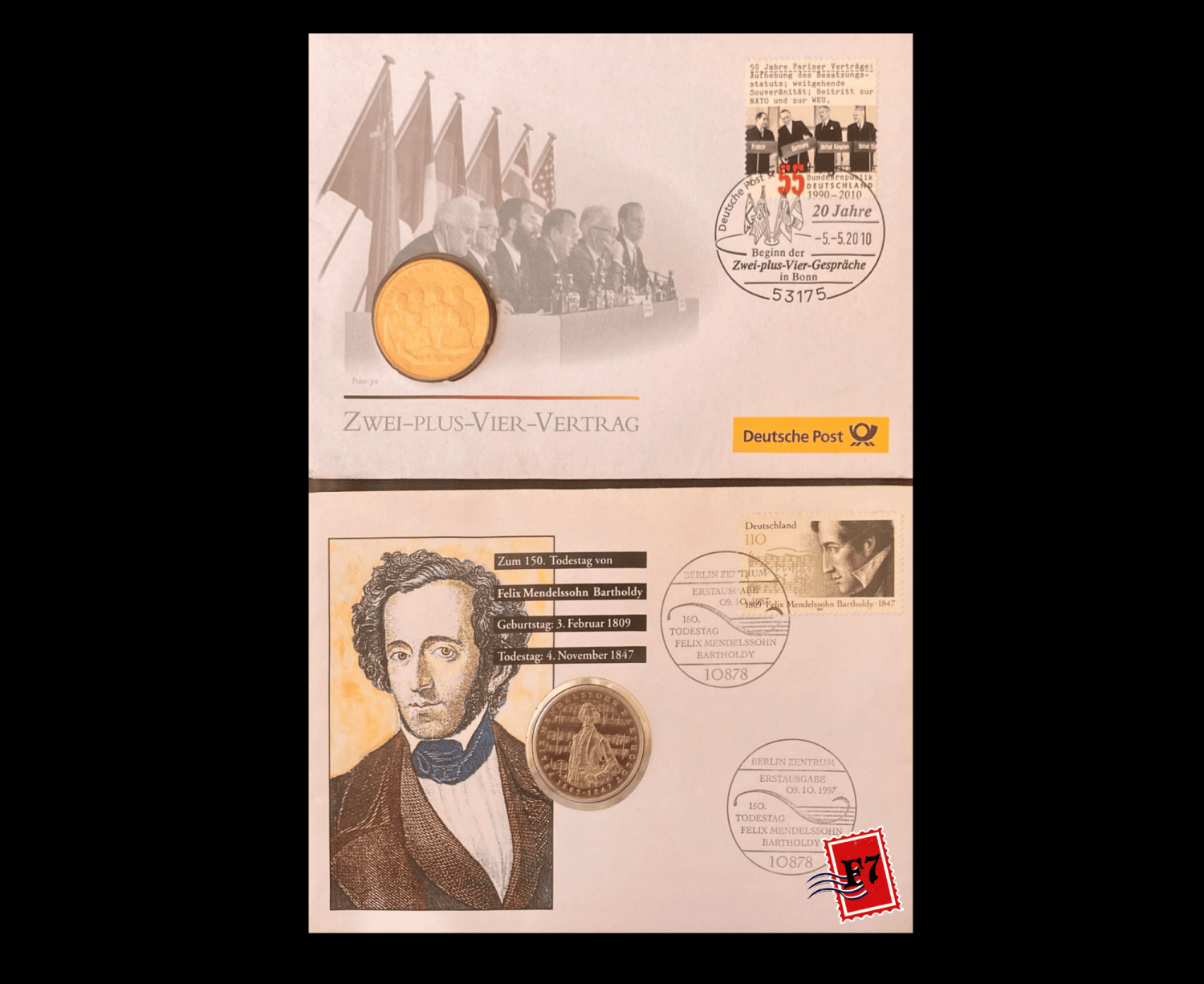 FDC WITH COIN GERMAN SET 36