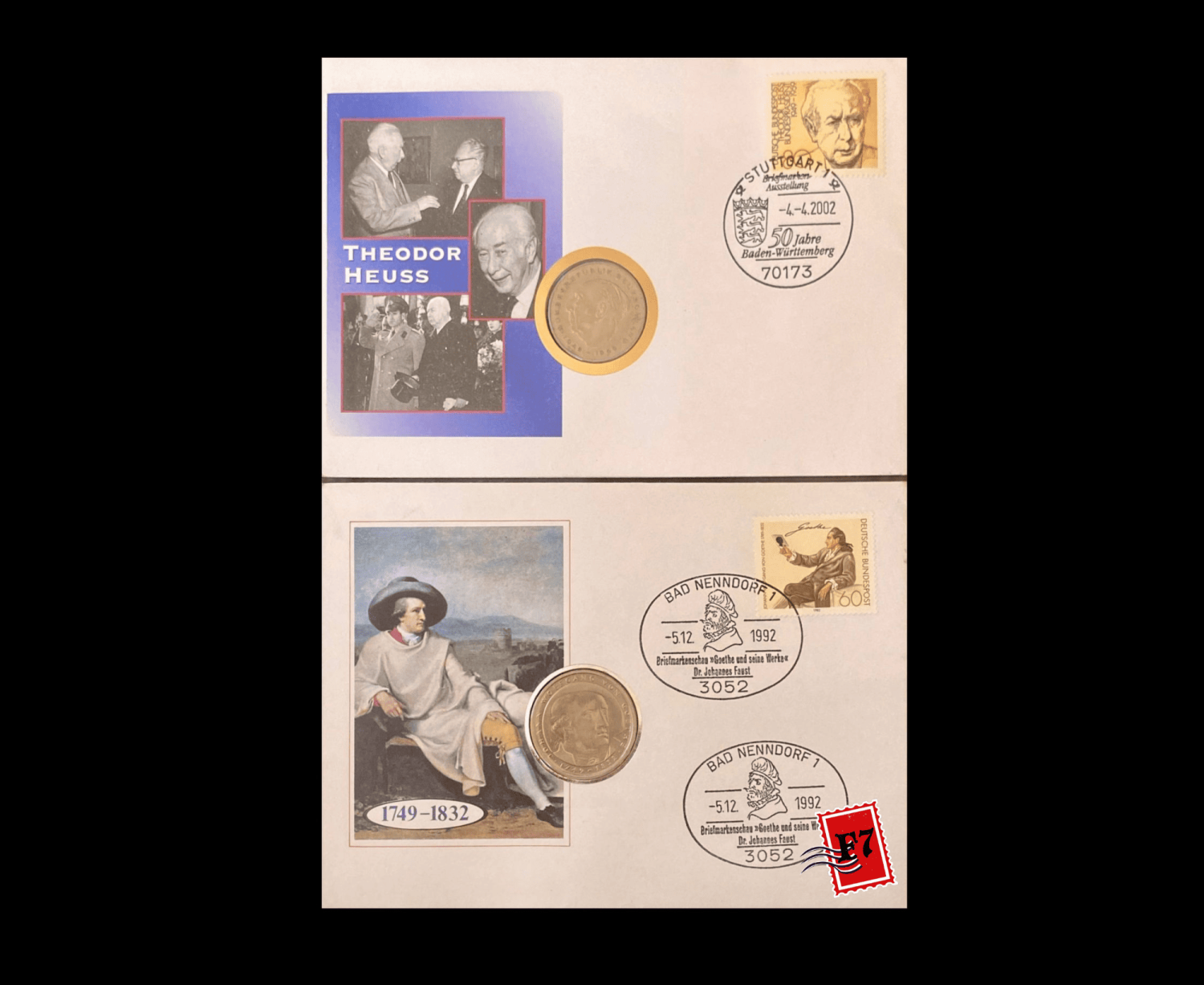 FDC WITH COIN GERMAN SET 17