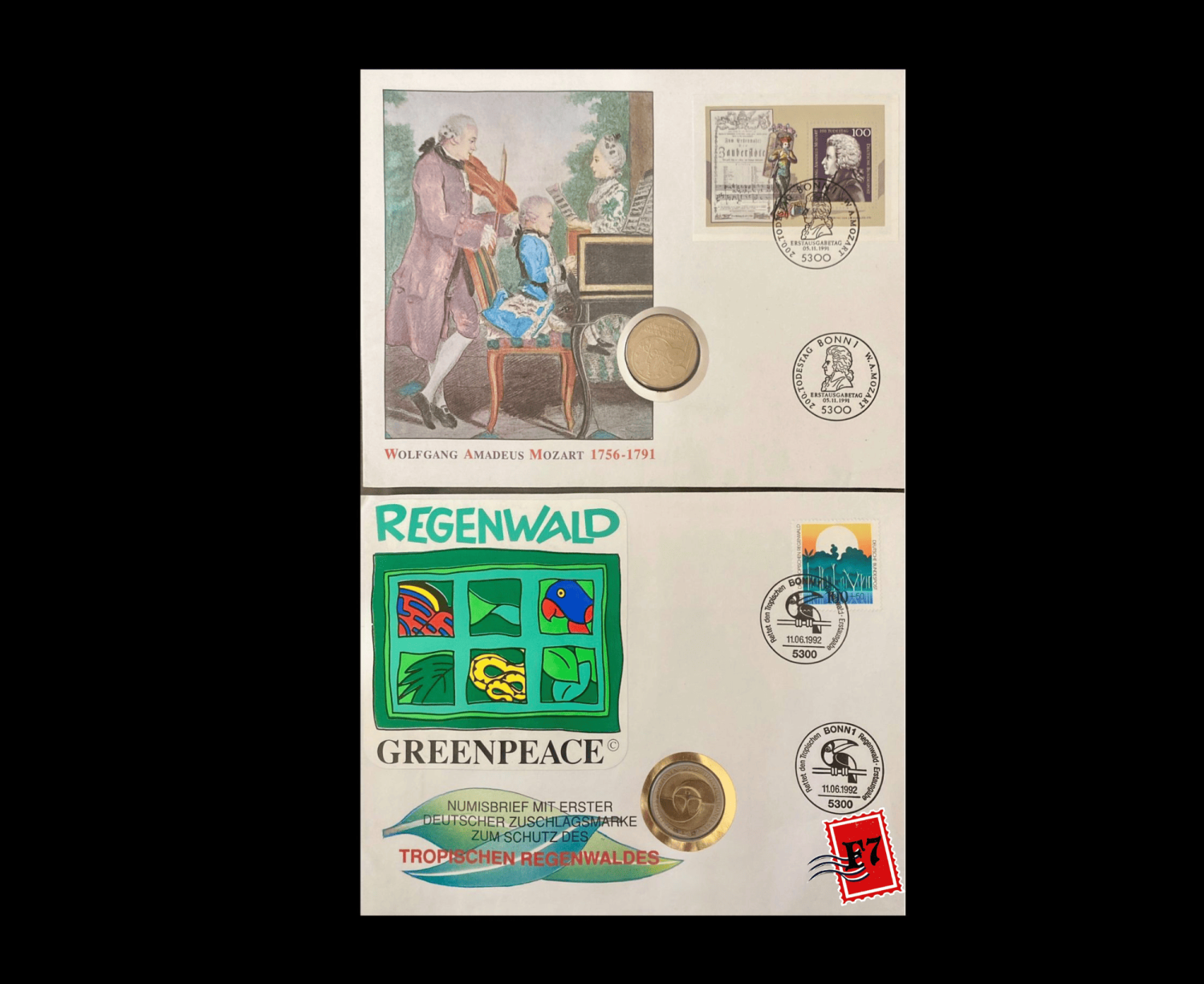 FDC WITH COIN GERMAN SET 40