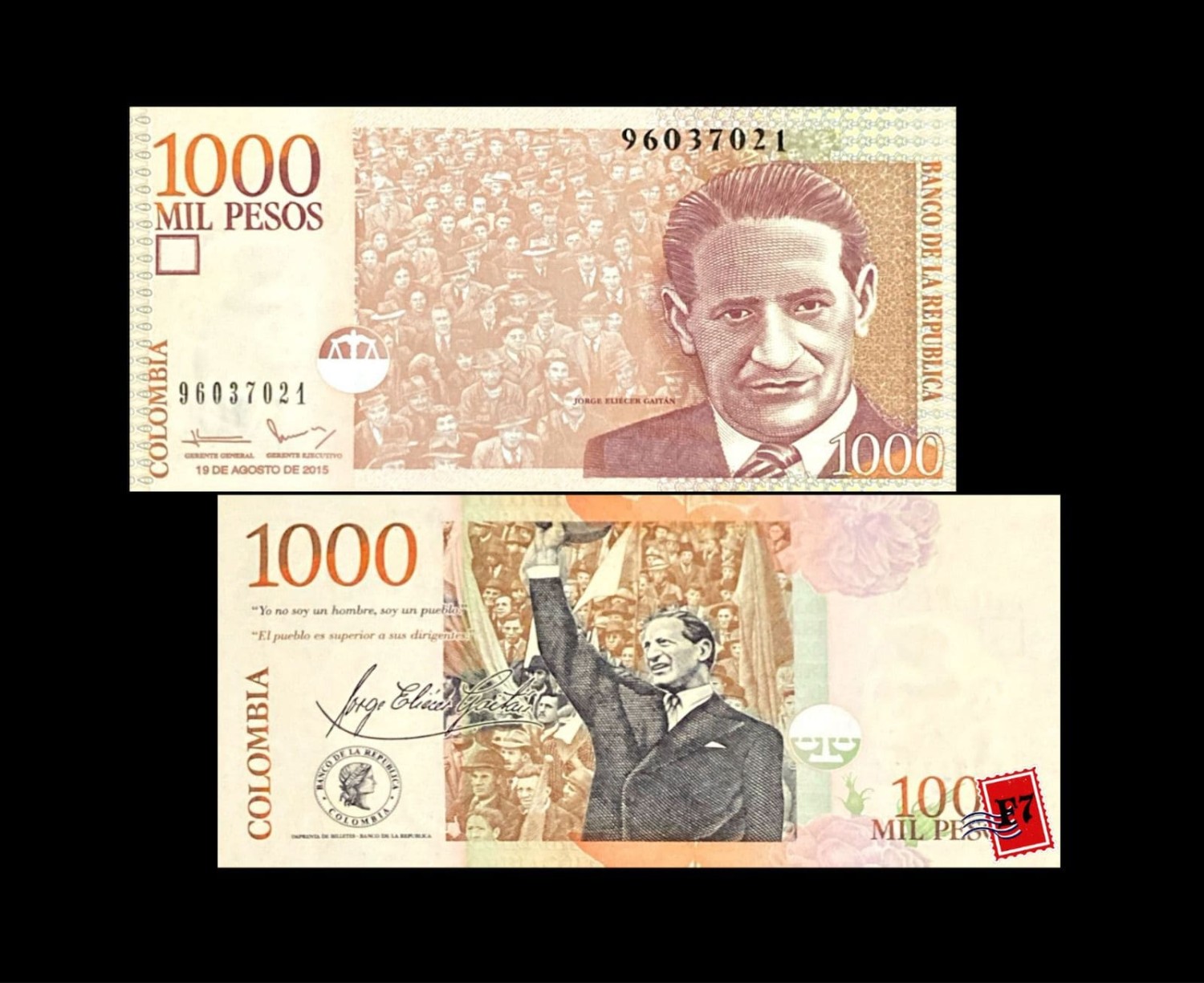 COLOMBIA 1000 PESOS 2005 - 2016