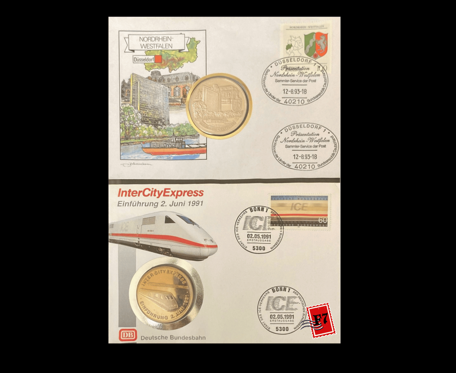 FDC WITH COIN GERMAN SET 5