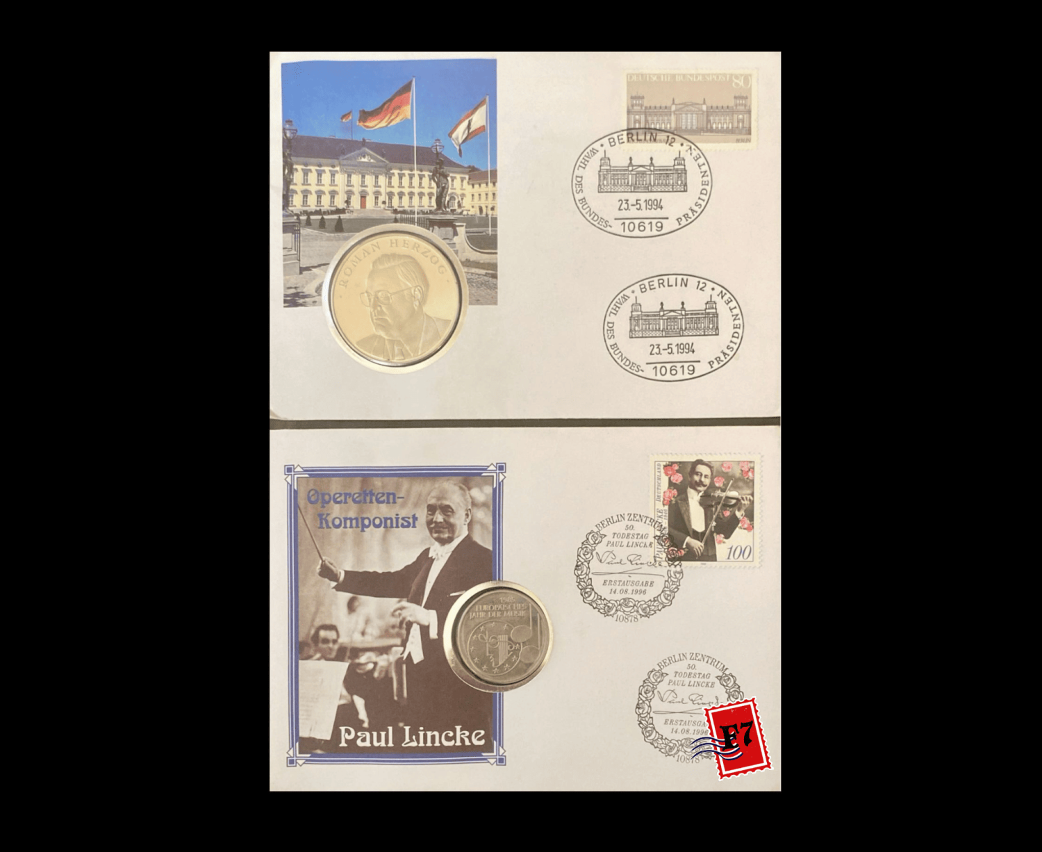 FDC WITH COIN GERMAN SET 18