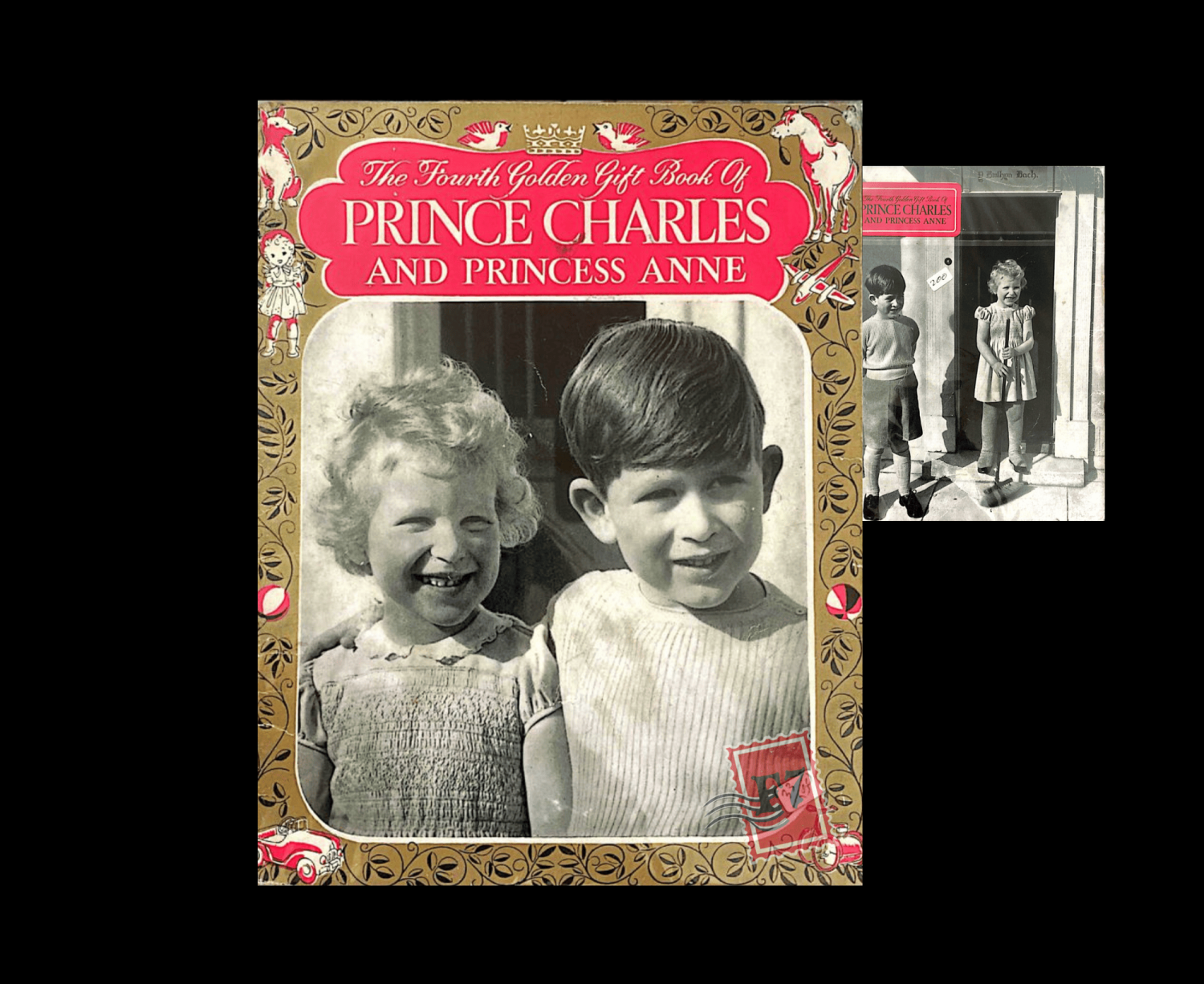 VINTAGE BOOK TITLED THE FOURTH GOLDEN GIFT BOOK OF PRINCE CHARLES AND PRINCESS ANNE.