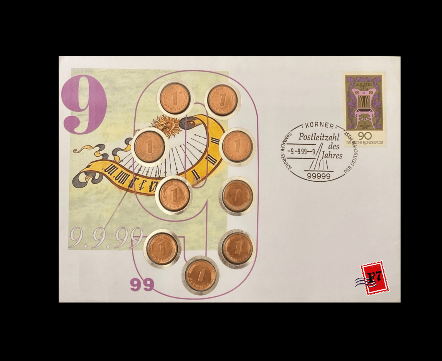 FDC WITH COIN GERMAN SET 37