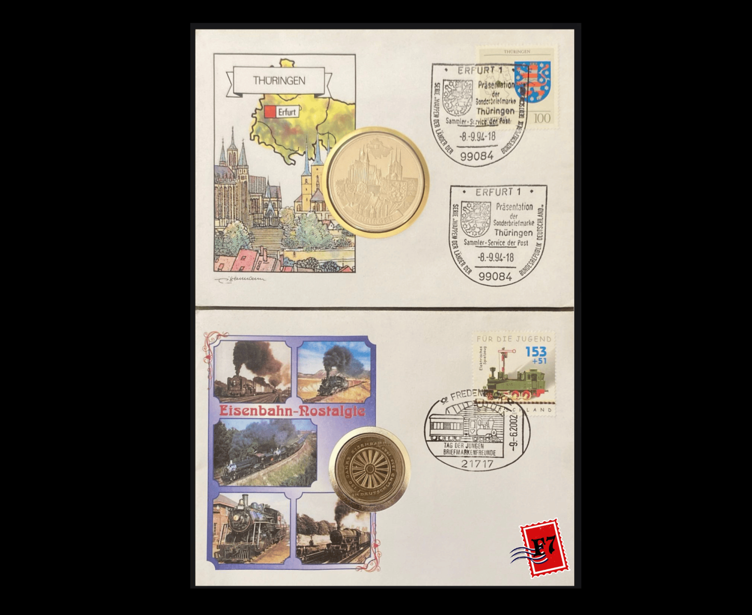 FDC WITH COIN GERMAN SET 35