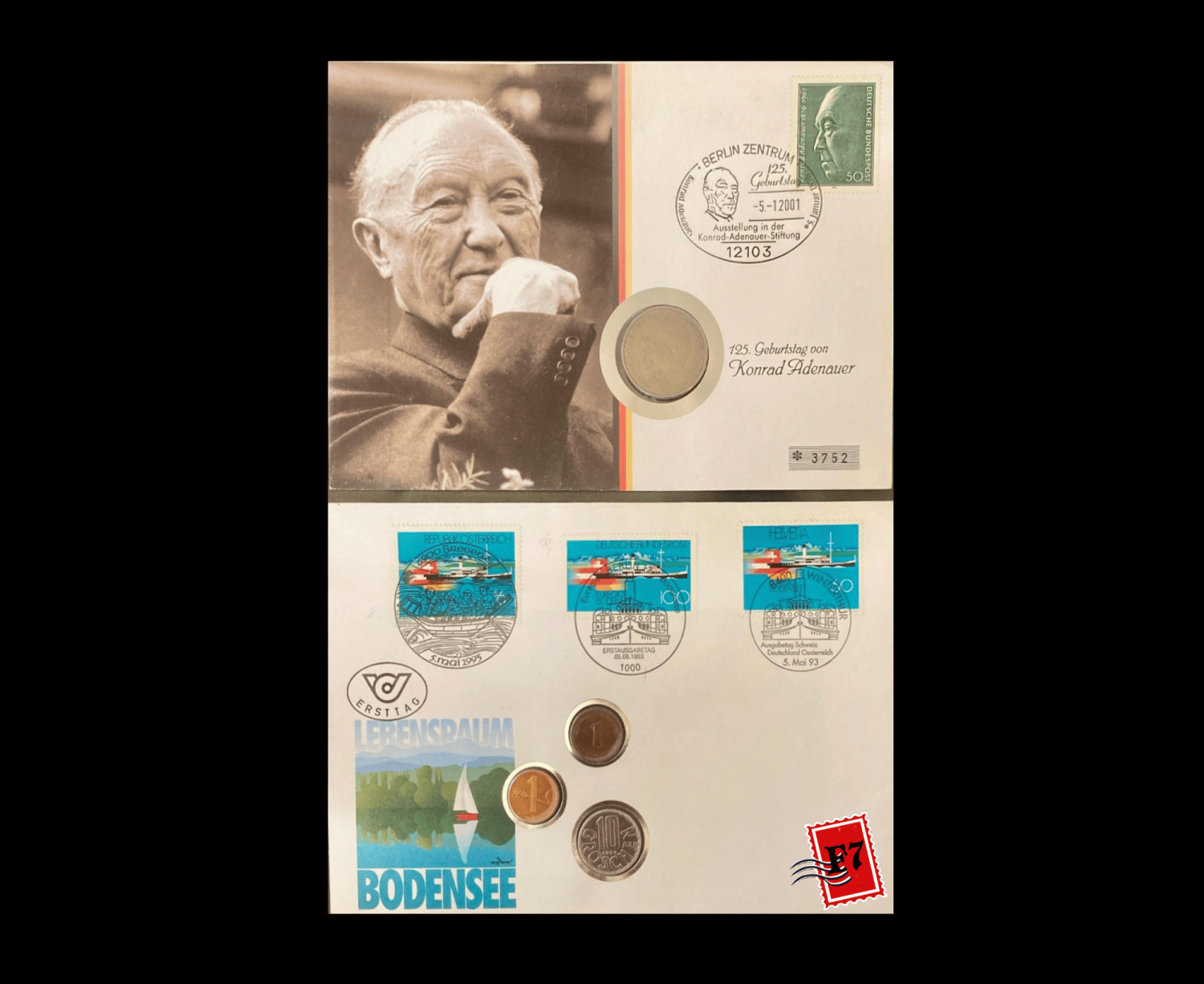 FDC WITH COIN GERMAN SET 19