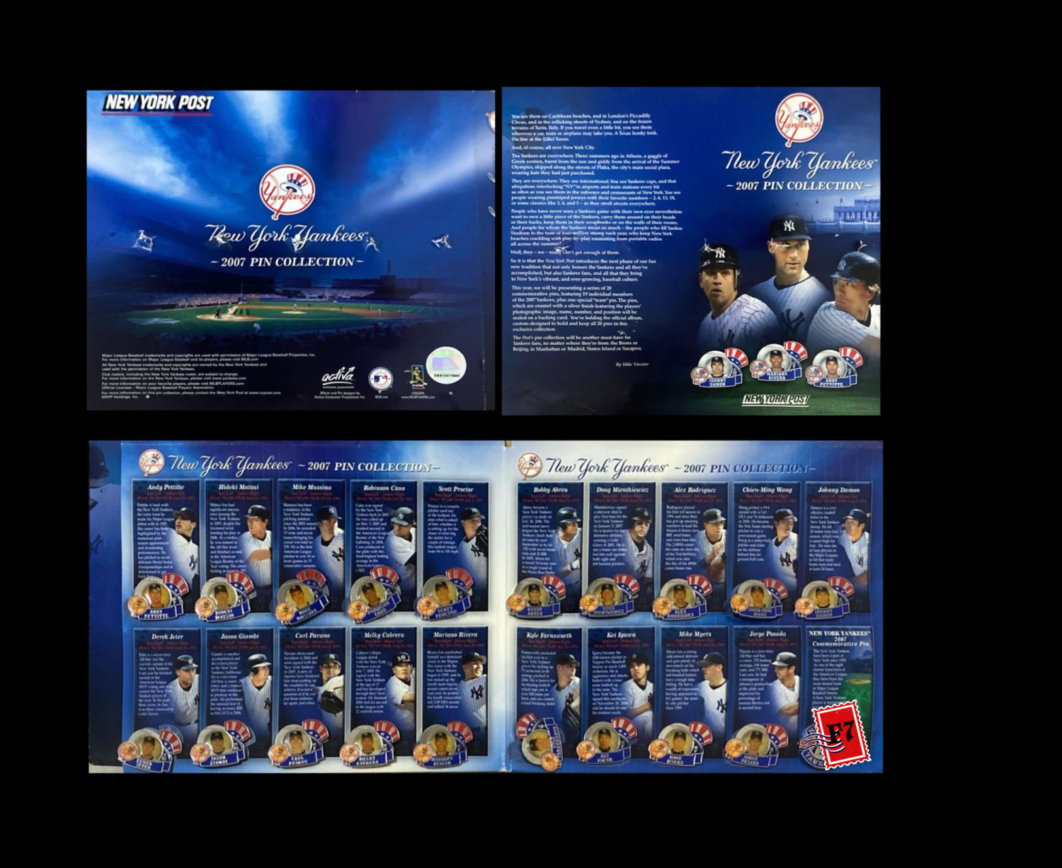NEW YORK YANKESS 2007 PIN COLLECTION