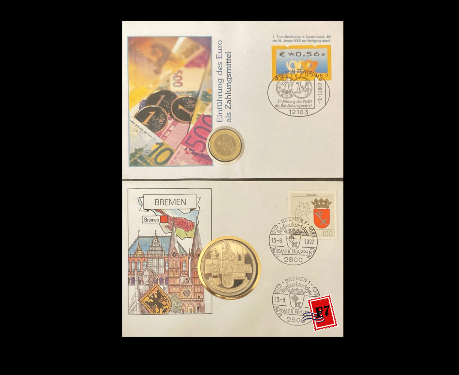 FDC WITH COIN GERMAN SET 12