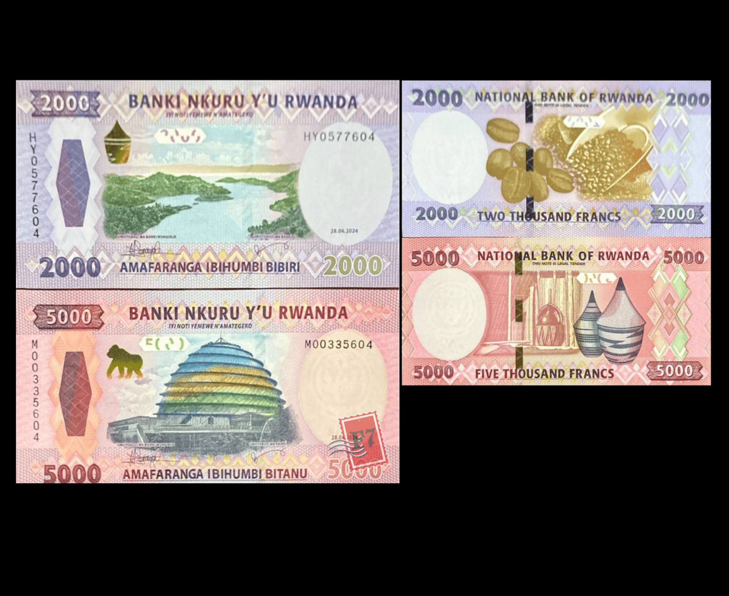 RWANDA SET 2000/5000 BIBIRI