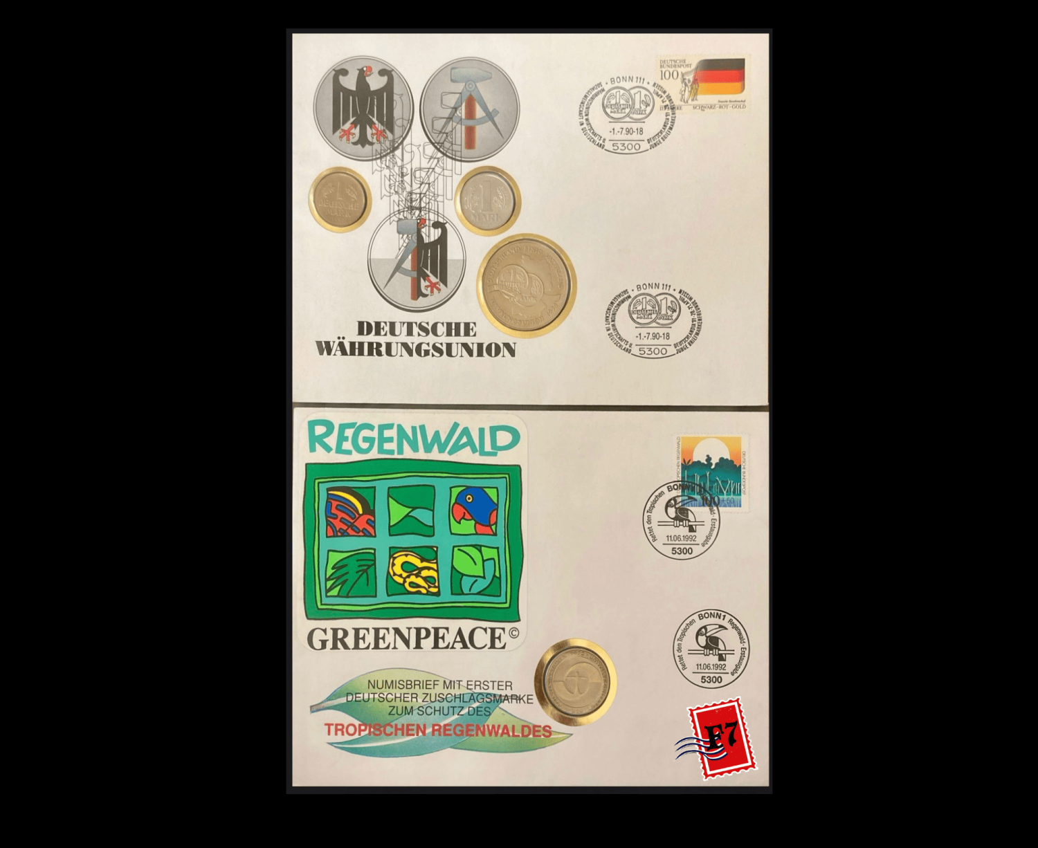 FDC WITH COIN GERMAN SET 38