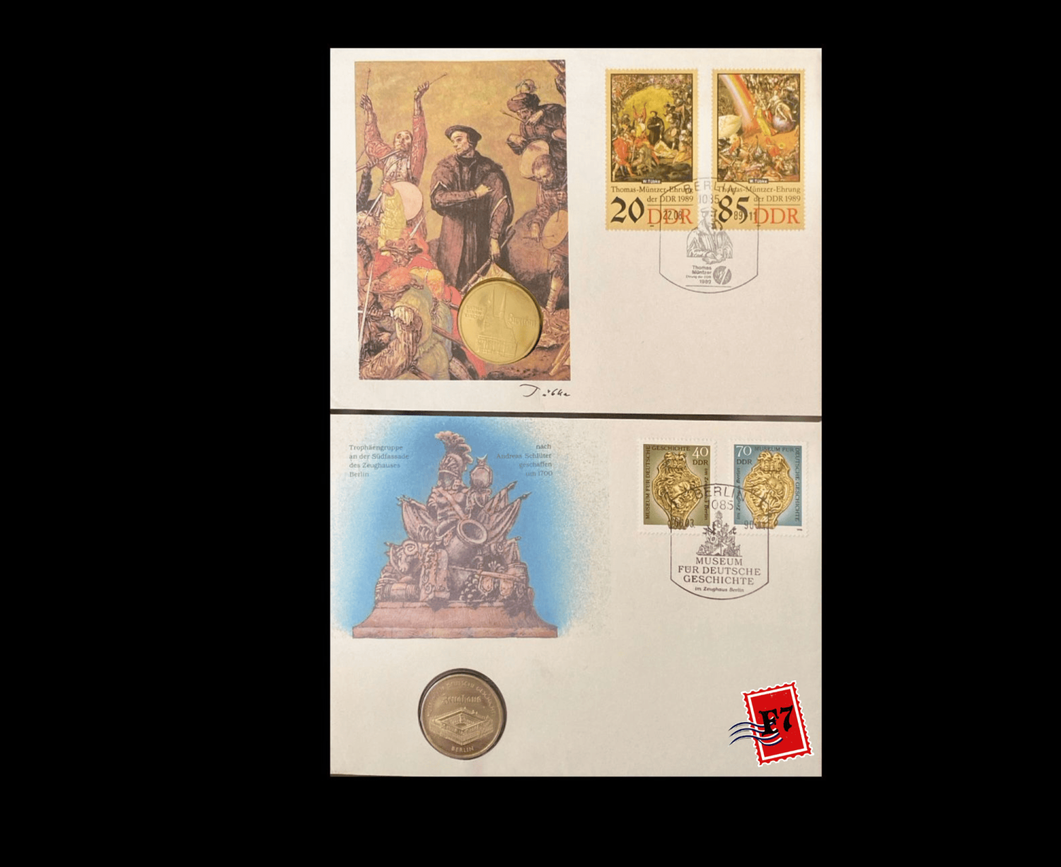 FDC WITH COIN GERMAN SET 24
