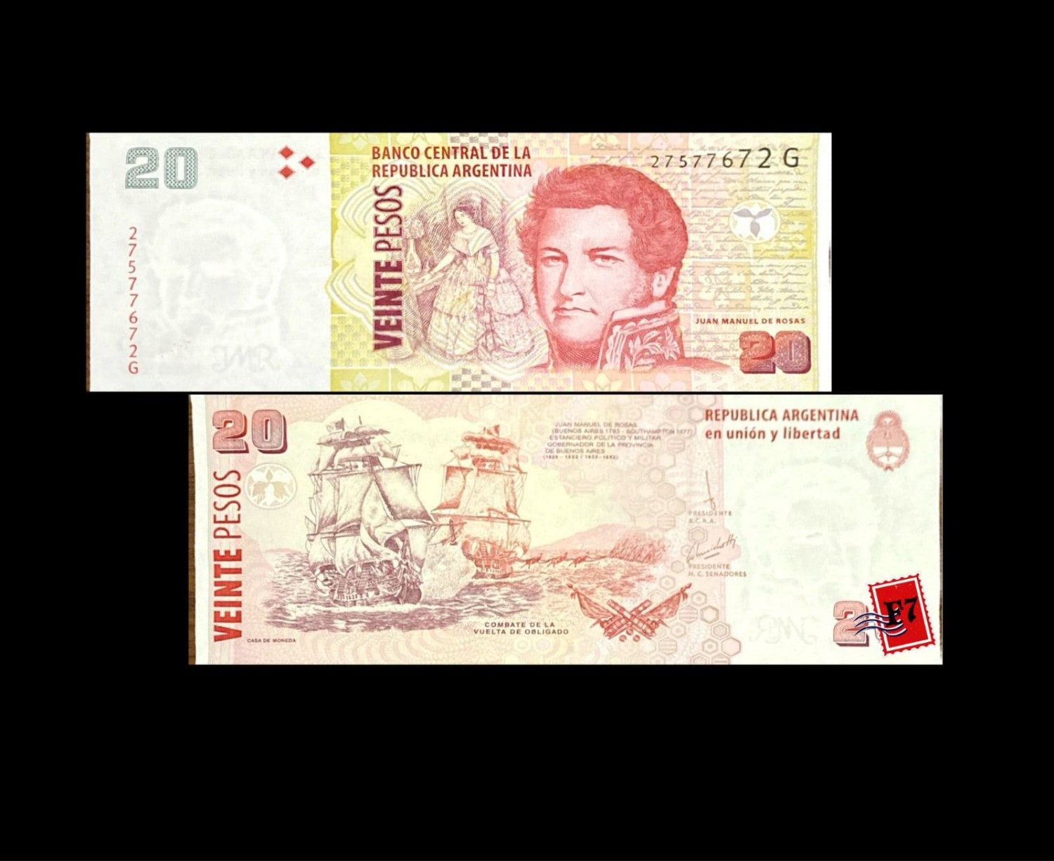 ARGENTINA 20 PESOS 1999 - 2003