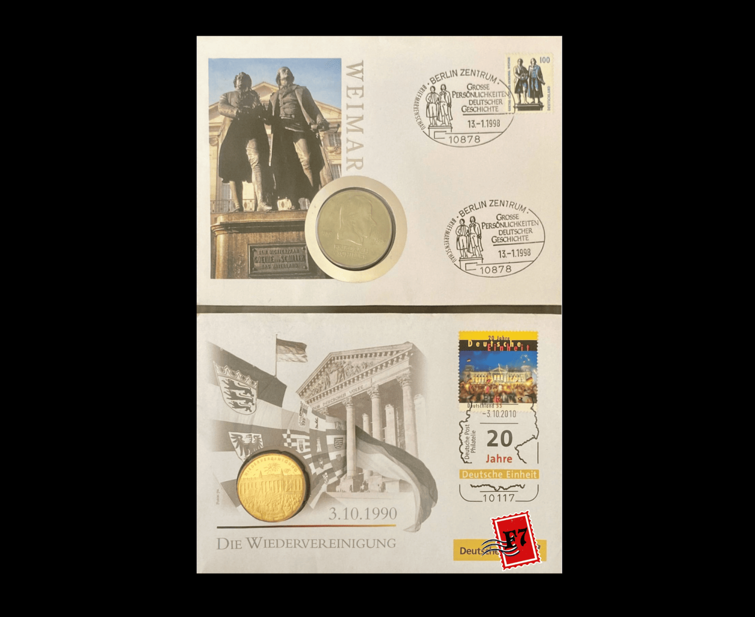 FDC WITH COIN GERMAN SET 6