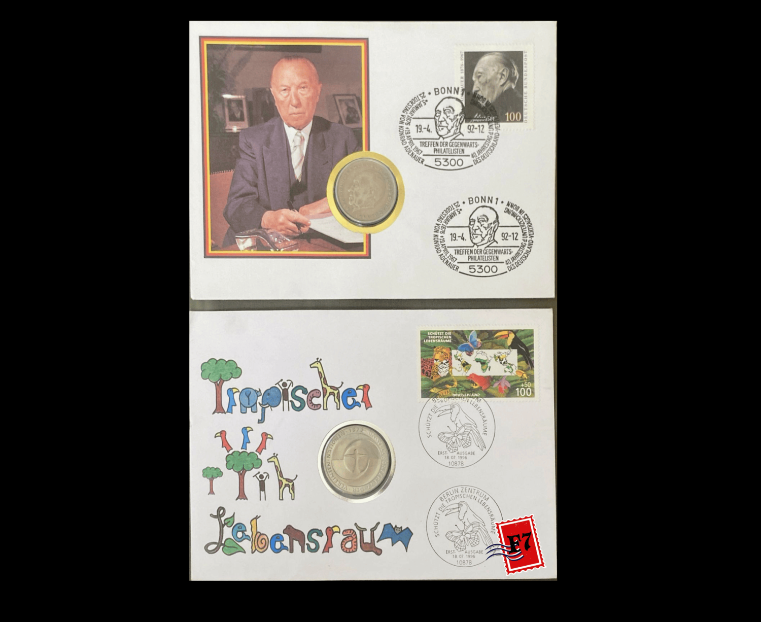 FDC WITH COIN GERMAN SET 1