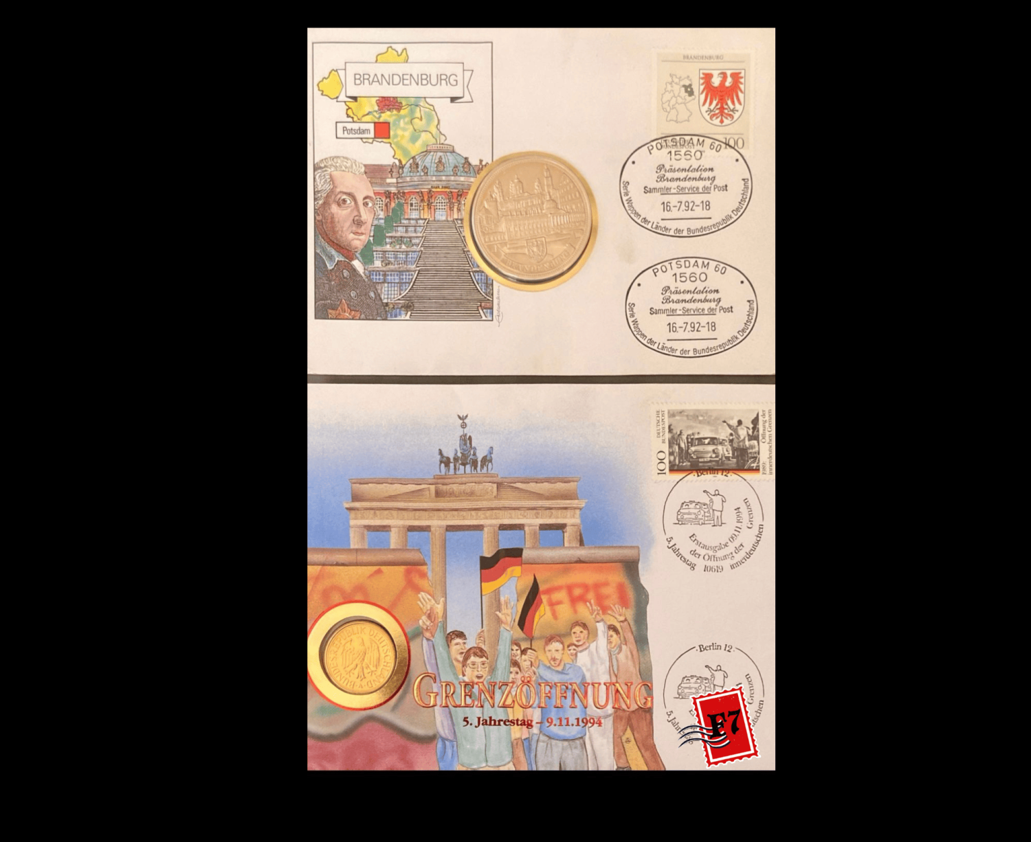 FDC WITH COIN GERMAN SET 41