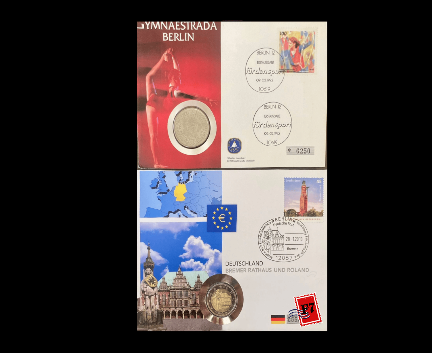 FDC WITH COIN GERMAN SET 20