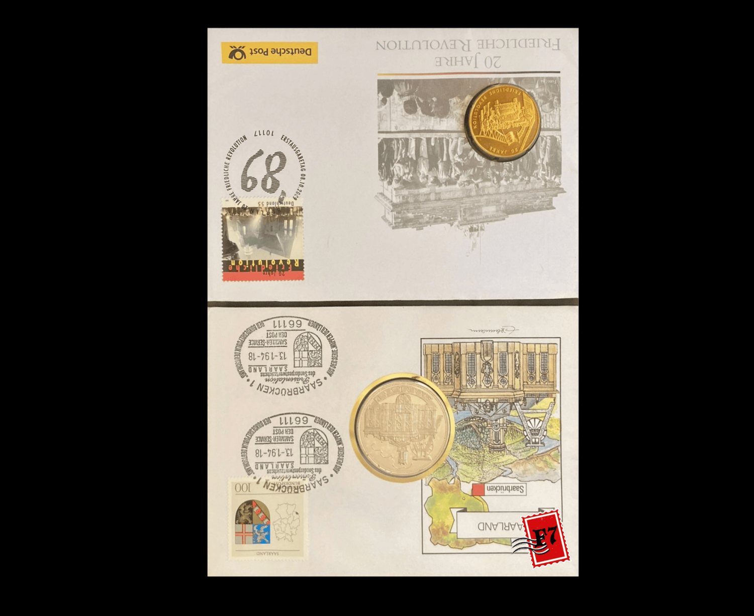 FDC WITH COIN GERMAN SET 21
